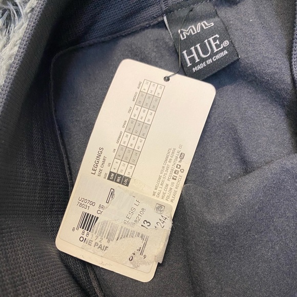 Hue medium large grey leggings NWT - Picture 5 of 5